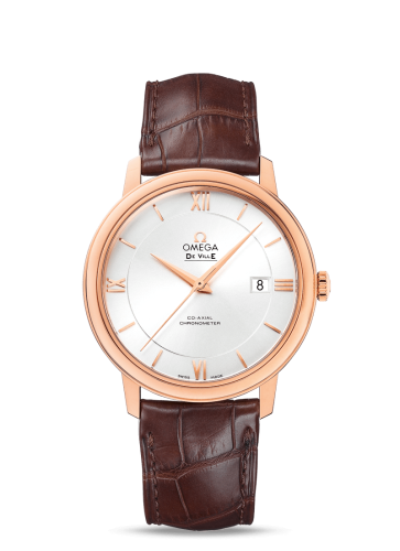 Omega De Ville Prestige Co-Axial 39.5 Red Gold / Silver